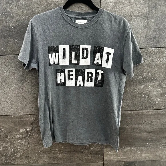 Anine Bing Vintage Wild Heart Tee Size XS